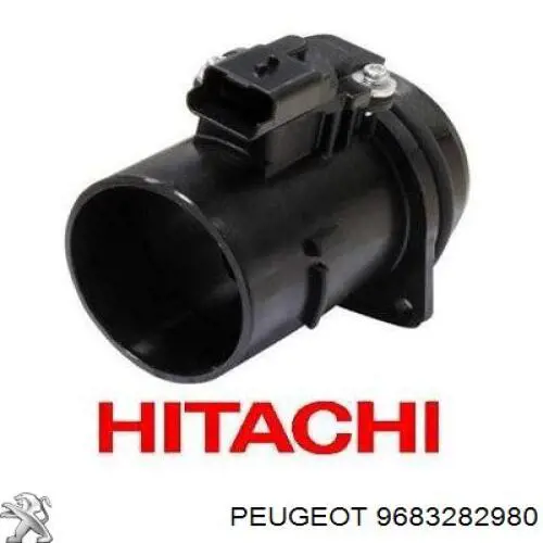 9683282980 Peugeot/Citroen sensor de flujo de aire/medidor de flujo (flujo de aire masibo)