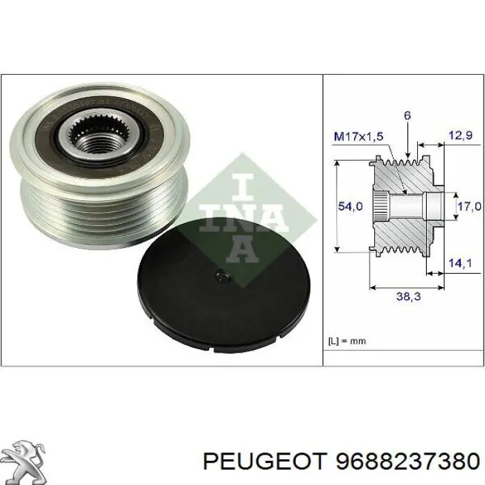 9688237380 Peugeot/Citroen alternador