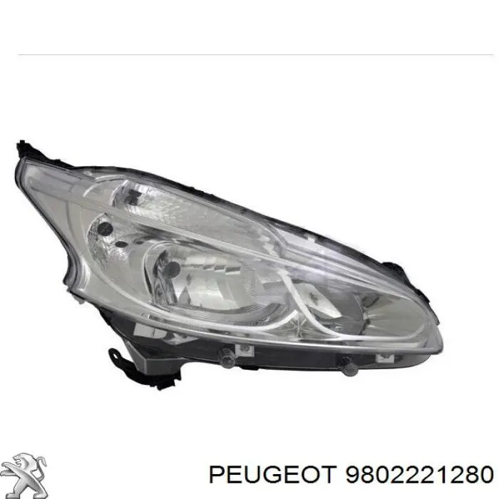  Faro derecho para Peugeot 208 CA, CC