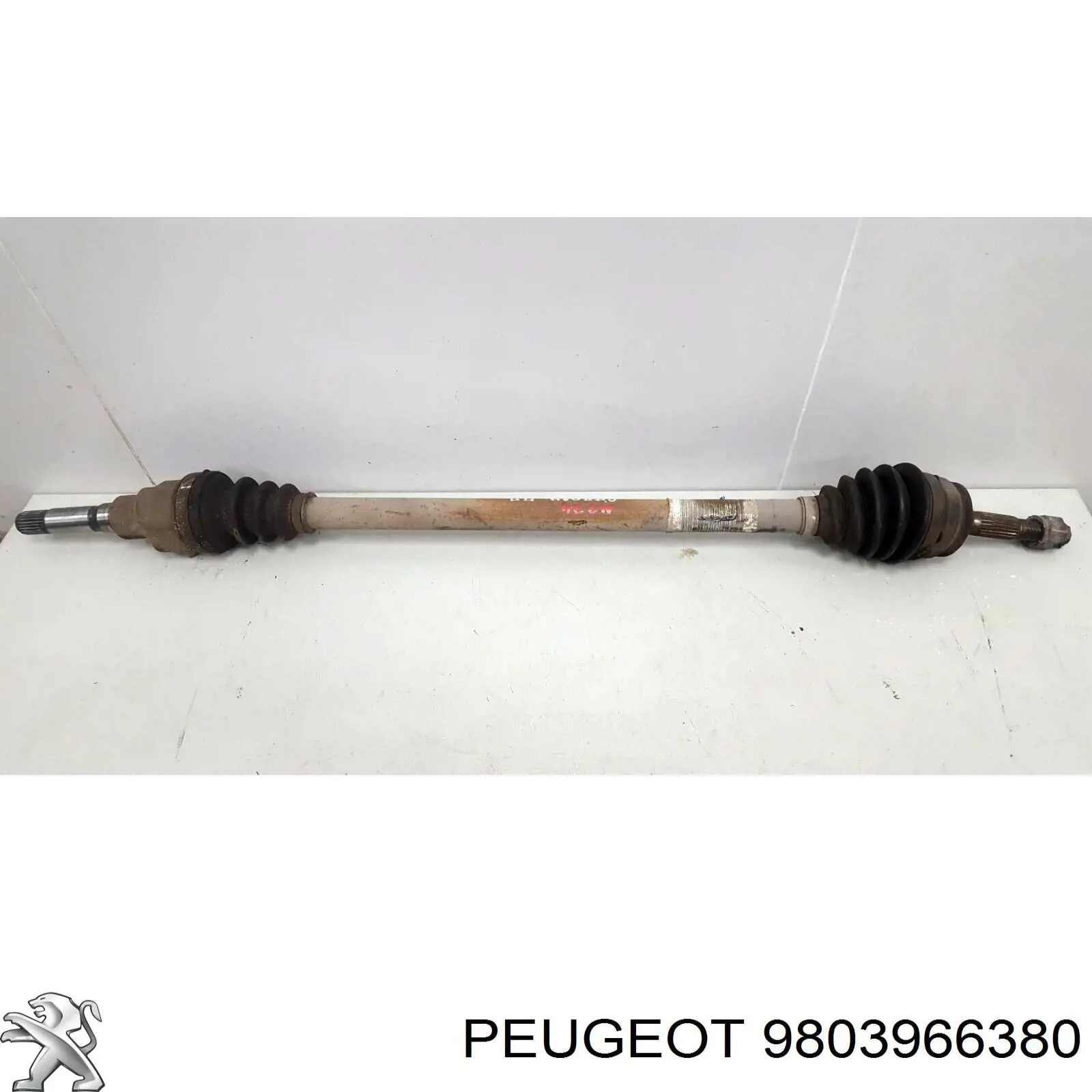 9803966380 Peugeot/Citroen árbol de transmisión delantero derecho