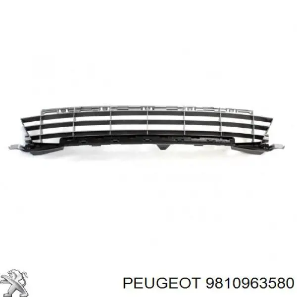 9810963580 Peugeot/Citroen rejilla de ventilación, parachoques trasero, central