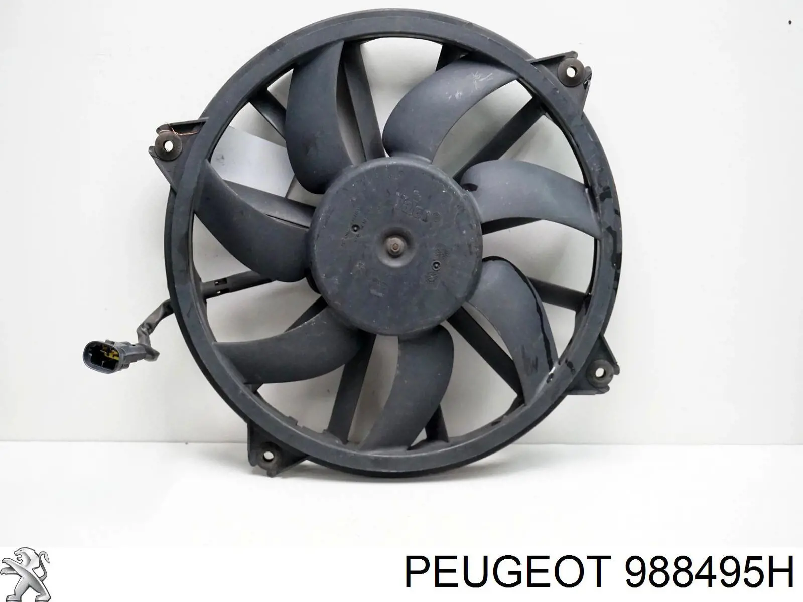 988495H Peugeot/Citroen ventilador (rodete +motor refrigeración del motor con electromotor completo)