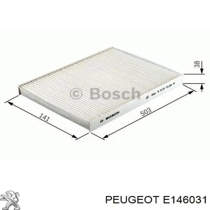 E146031 Peugeot/Citroen filtro de habitáculo