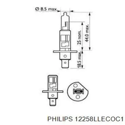 12258LLECOC1 Philips bombilla halógena