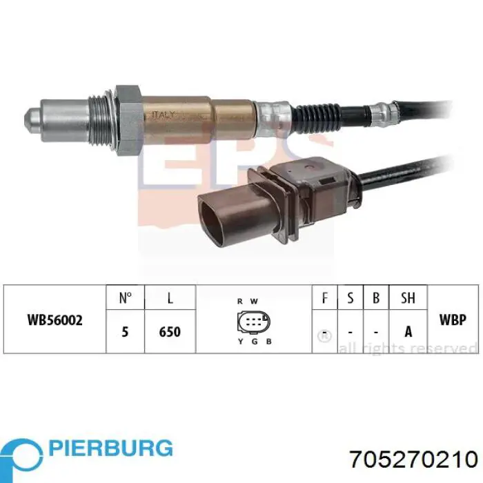 7.05270.21.0 Pierburg sonda lambda sensor de oxigeno para catalizador