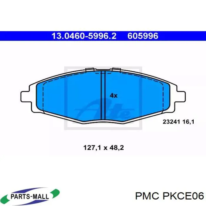 PKC-E06 Parts-Mall pastillas de freno delanteras