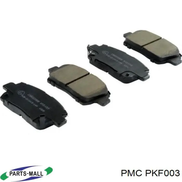 PKF-003 Parts-Mall pastillas de freno delanteras