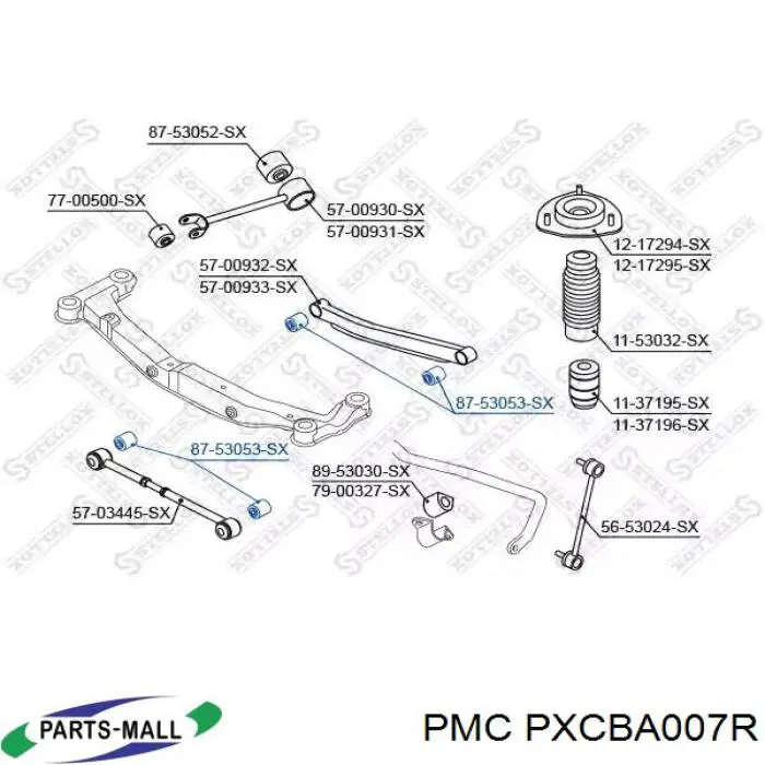  Suspensión, barra transversal trasera para Hyundai Tucson 1 