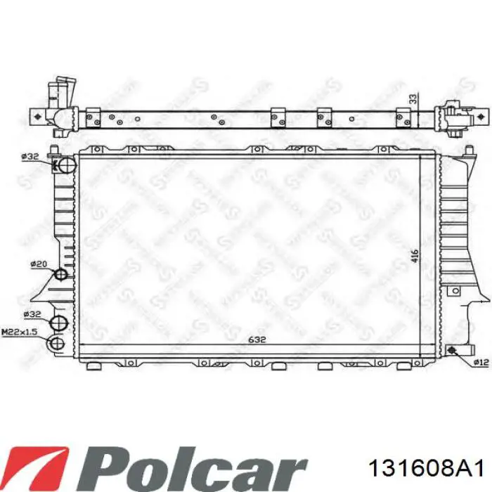 DRM02005 NPS radiador refrigeración del motor