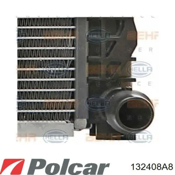 132408A8 Polcar radiador refrigeración del motor