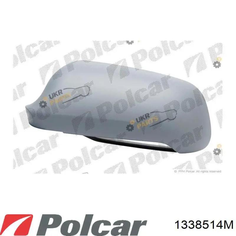 1338514M Polcar cristal de espejo retrovisor exterior izquierdo