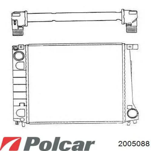 200508-8 Polcar radiador refrigeración del motor