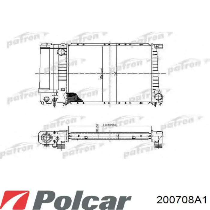 200708A1 Polcar radiador refrigeración del motor