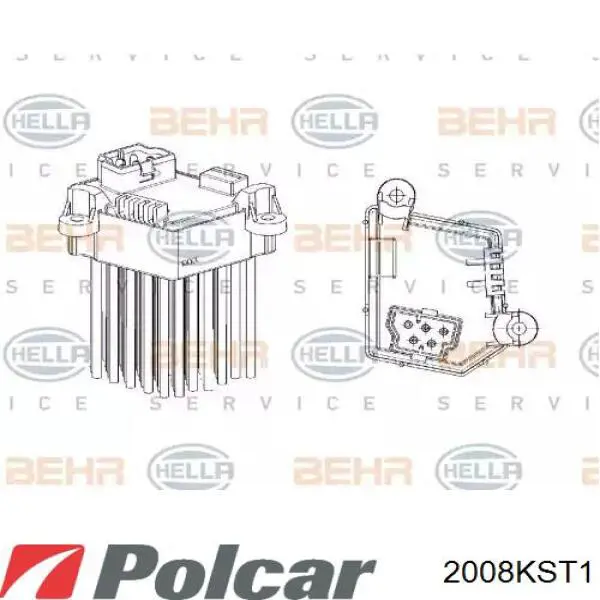 2008KST-1 Polcar resitencia, ventilador habitáculo