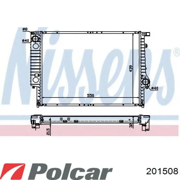 201508 Polcar radiador refrigeración del motor