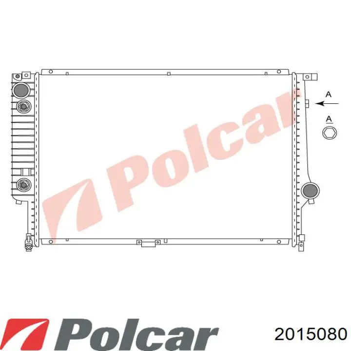 201508-0 Polcar radiador refrigeración del motor