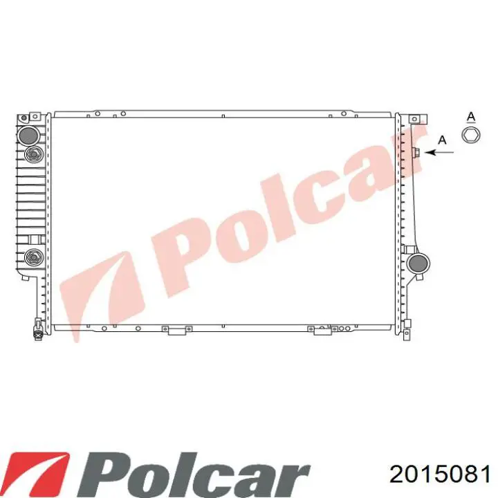 201508-1 Polcar radiador refrigeración del motor