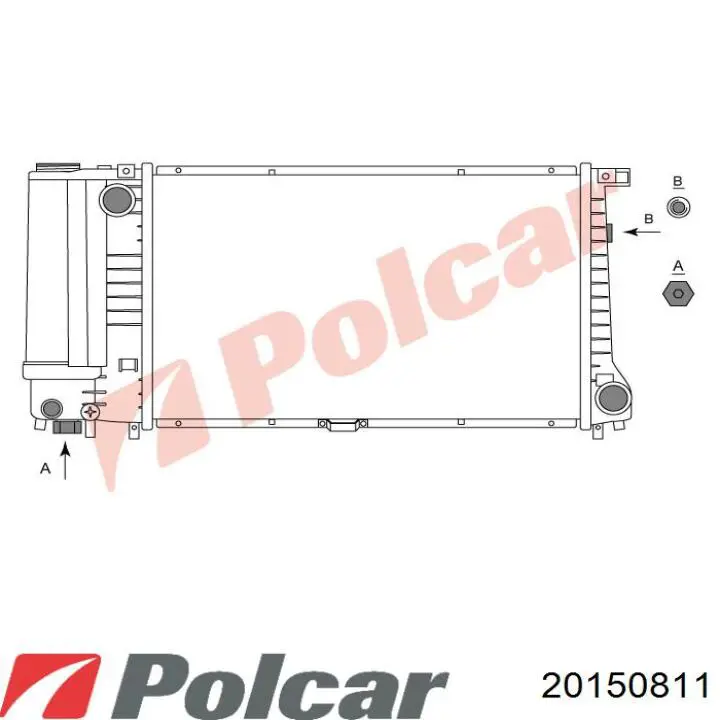 6002128 VAN Wezel radiador refrigeración del motor