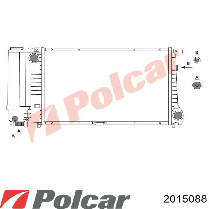 201508-8 Polcar radiador refrigeración del motor