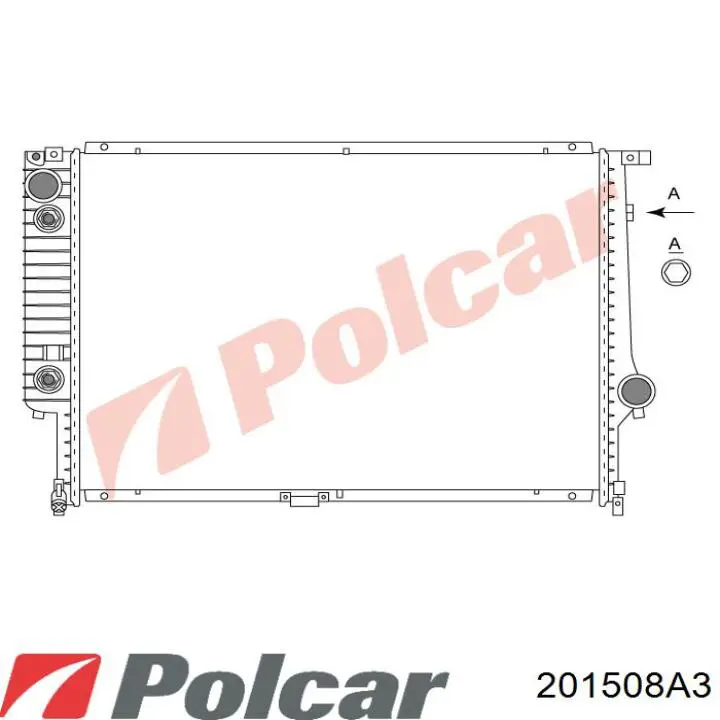 201508A3 Polcar radiador refrigeración del motor