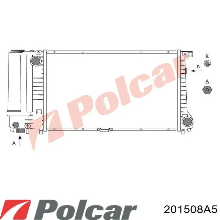 201508A5 Polcar radiador refrigeración del motor