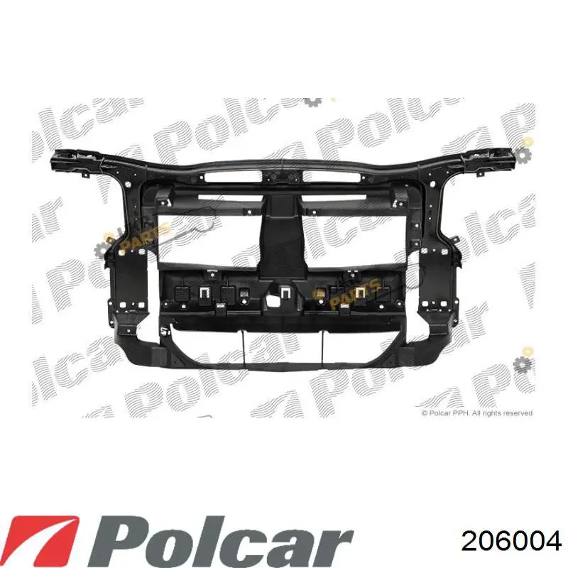 206004 Polcar soporte de radiador completo