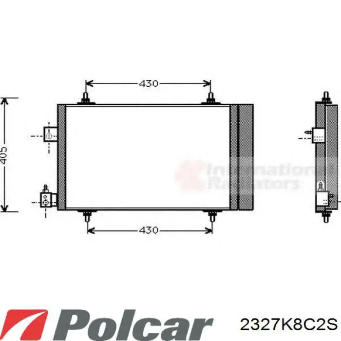 2327K8C2S Polcar condensador aire acondicionado