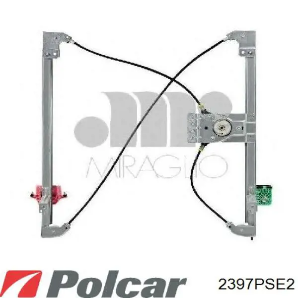 2397PSE2 Polcar mecanismo de elevalunas, puerta delantera derecha