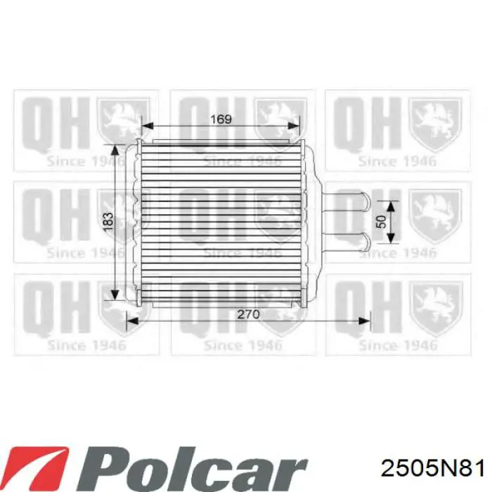 2505N8-1 Polcar radiador de calefacción