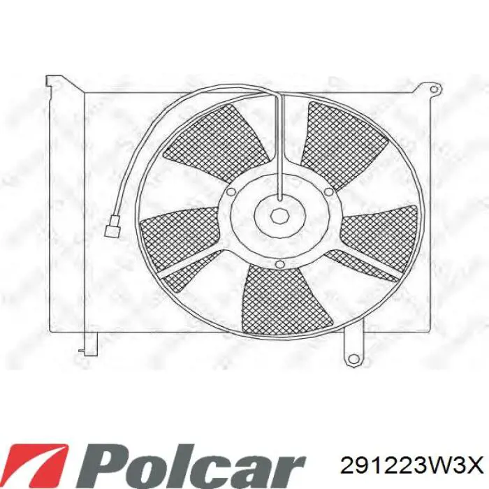  Difusor de radiador, ventilador de refrigeración, condensador del aire acondicionado, completo con motor y rodete para Daewoo Leganza KLAV