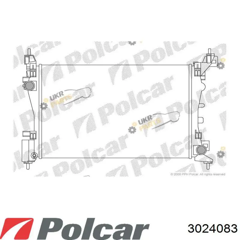 302408-3 Polcar radiador refrigeración del motor