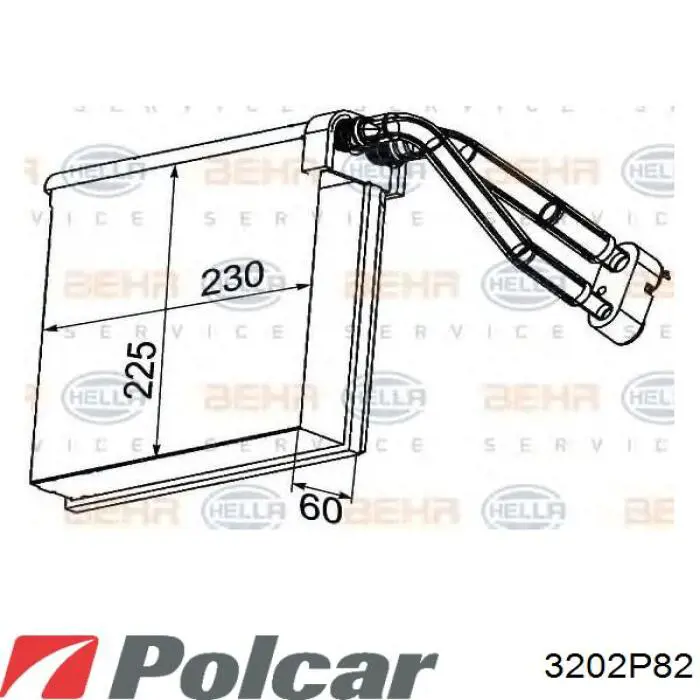  Evaporador, aire acondicionado para Volvo C30 M