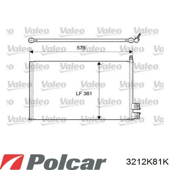 3212K81K Polcar condensador aire acondicionado