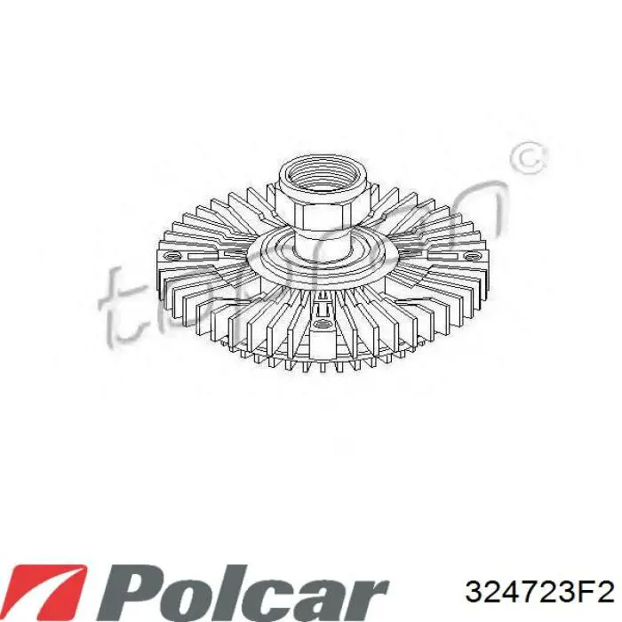 324723F2 Polcar embrague, ventilador del radiador