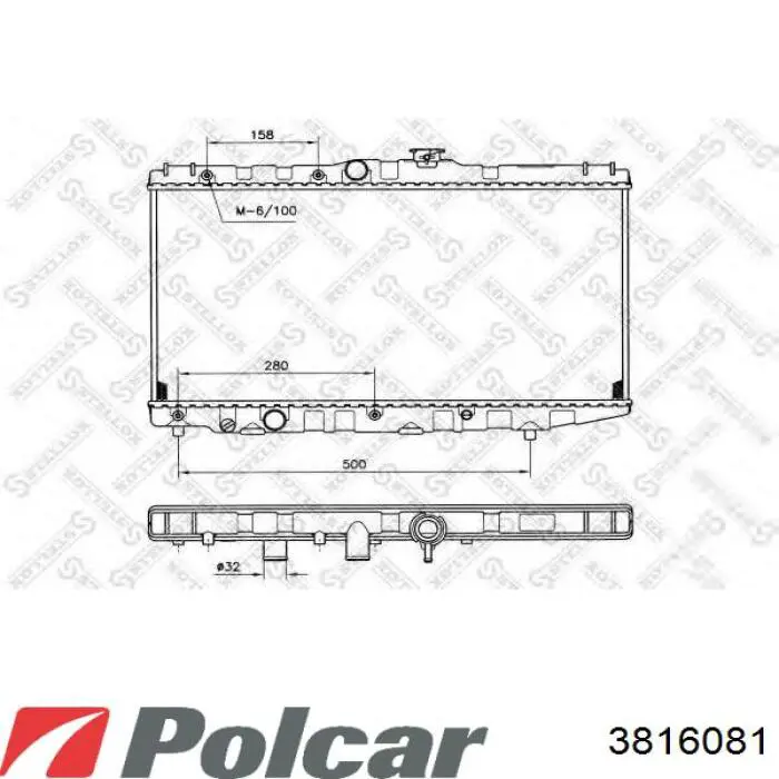  Radiador refrigeración del motor para Honda Accord 3 