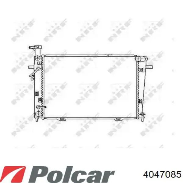 4047085 Polcar radiador refrigeración del motor