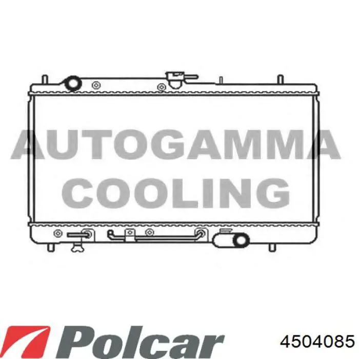 450408-5 Polcar radiador refrigeración del motor