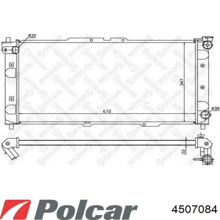  Radiador refrigeración del motor para Mazda 323 BA