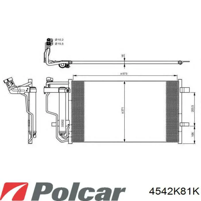 4542K81K Polcar condensador aire acondicionado