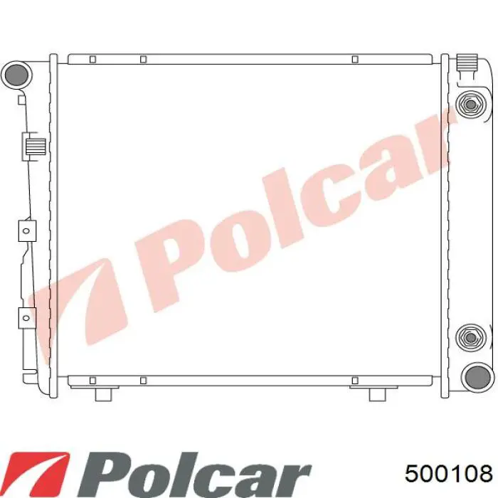 500108 Polcar radiador refrigeración del motor