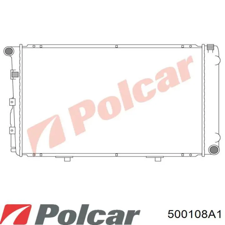 500108A1 Polcar radiador refrigeración del motor