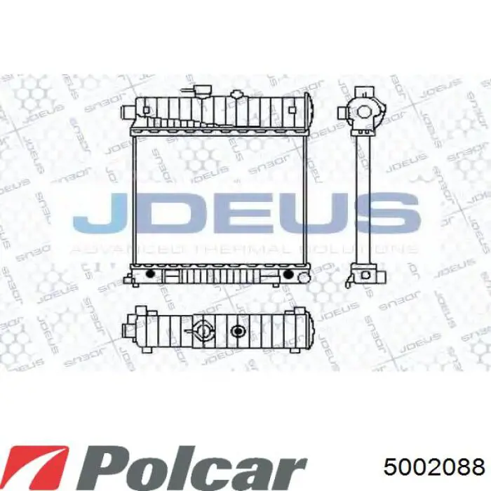 500208-8 Polcar radiador refrigeración del motor