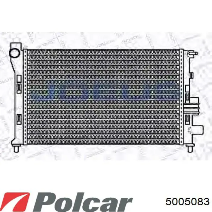 500508-3 Polcar radiador refrigeración del motor