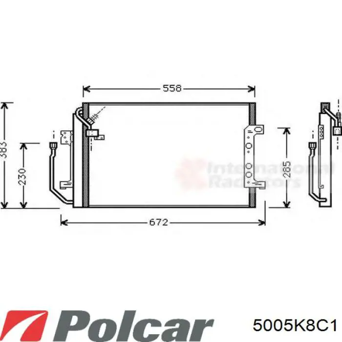 5005K8C1 Polcar condensador aire acondicionado