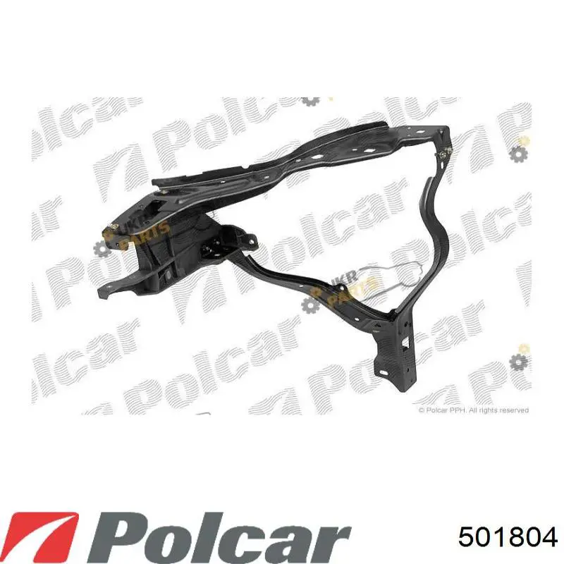 501804 Polcar soporte de radiador superior (panel de montaje para foco)