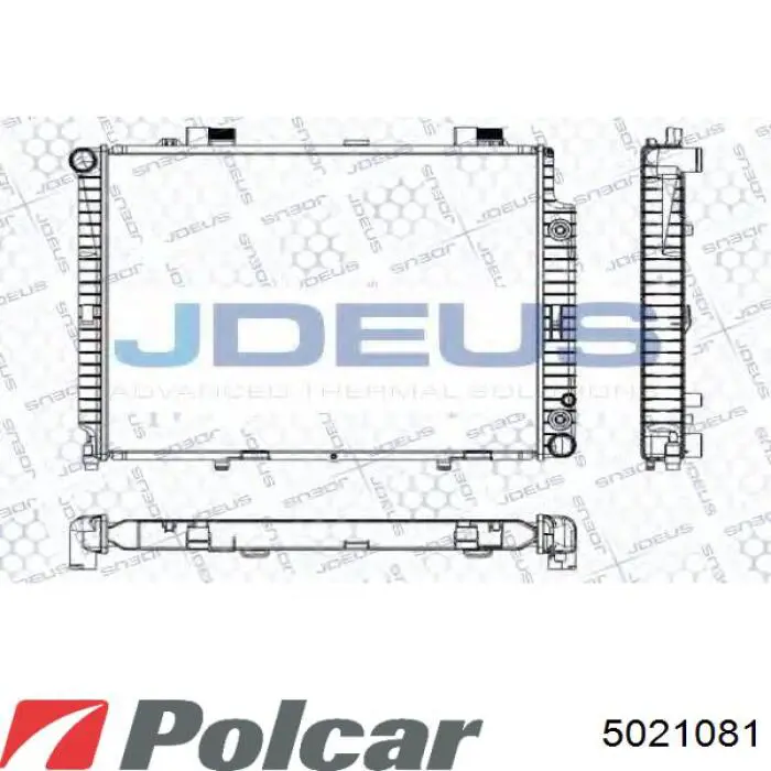 502108-1 Polcar radiador refrigeración del motor