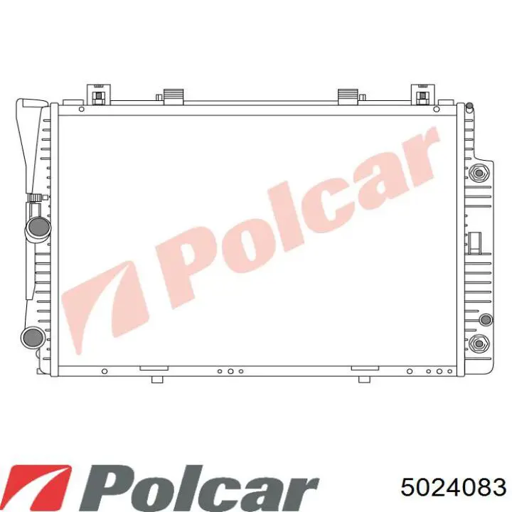 502408-3 Polcar radiador refrigeración del motor