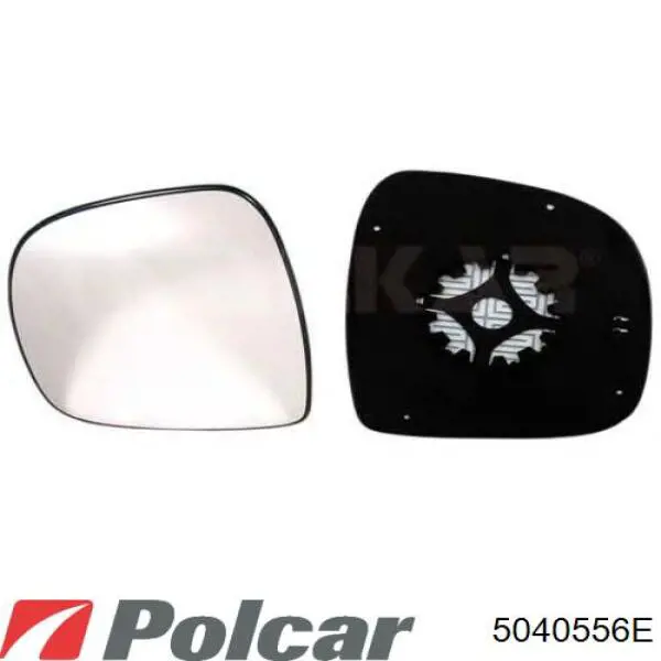 5040556E Polcar cristal de espejo retrovisor exterior derecho