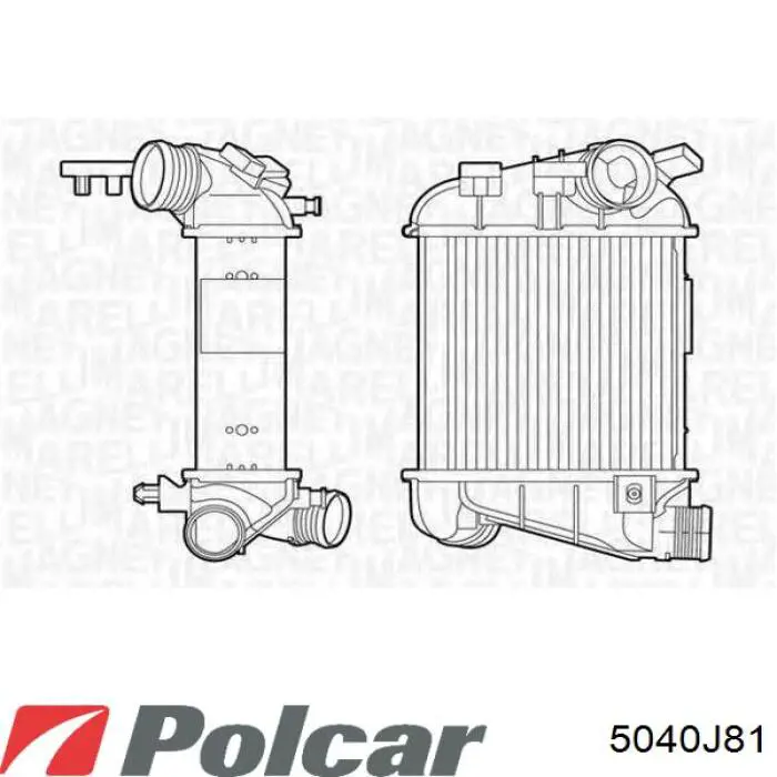 5040J8-1 Polcar radiador de aire de admisión