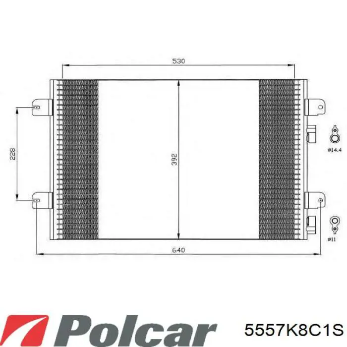 5557K8C1S Polcar condensador aire acondicionado